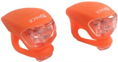 Blikačka přední+zadní 4RACE ls03 silicon oranžová