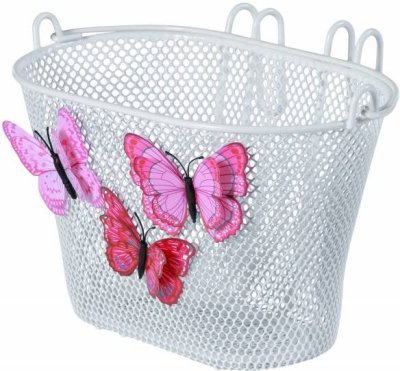 Koš BASIL jasmin basket butterfly bílý
