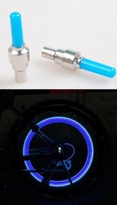 Čepička ventilku led modrá