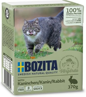 Bozita Cat kousky v omáčce s králičím, tetrapak 370 g