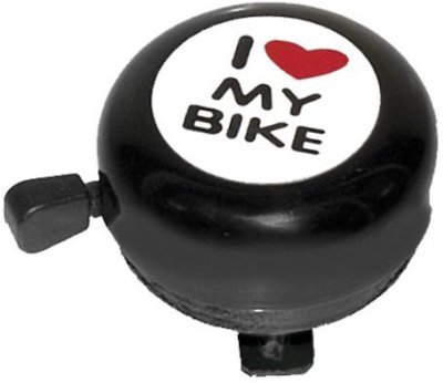 Zvonek M-Wave I love my bike - černý