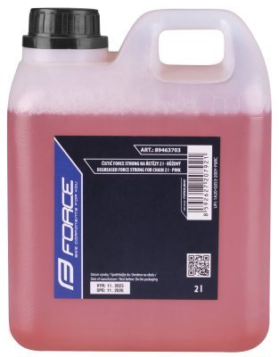 Čistič F STRONG na řetězy - 2 l, kanystr - růžový