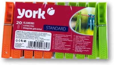 YORK Kolíčky PVC na prádlo standard 20 ks