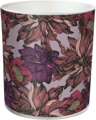 Svíce vonná sklo s fólií Winter flower (sn72s-48)