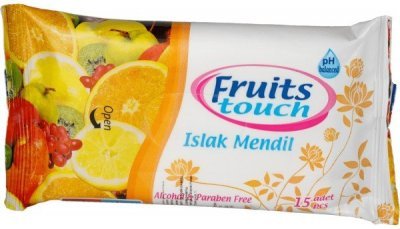 Ubrousky vlhčené Fruits touch 15 ks