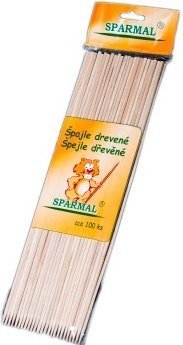 Špejle hrocené v sáčku 100 ks