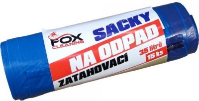Fox cleaning sáčky do koše 35 L 15 ks zatahovací