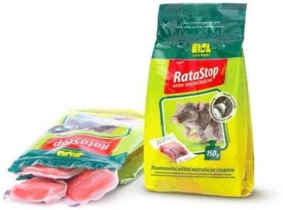 RataStop fluorescenční měkká nástraha na hlodavce 10x15g