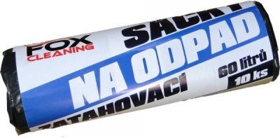 Fox cleaning sáčky do koše 60 L 10 ks zatahovací LDPE silné