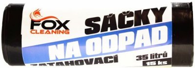 Fox cleaning sáčky do koše 35 L15 ks zatahovací LDPE silné