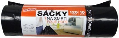Dr. House sáčky do koše 120 L 10 ks silné zatahovací