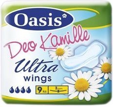 Oasis deo Kamille ultra wings 9 ks
