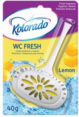Kolorado WC Fresh toilet block in basket LEMON SCENT 40 g