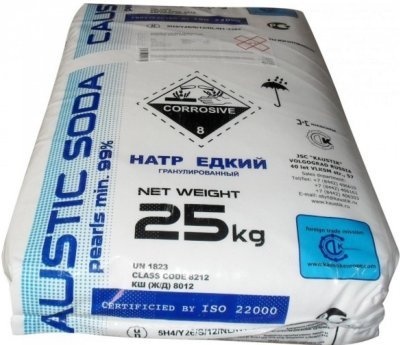 Hydroxid sodný 25kg