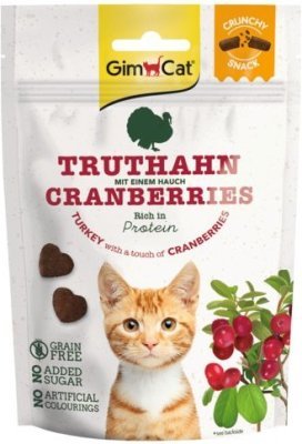 Gimcat Crunchy Snacks Krocan s brusinami 50g