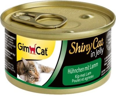 Konzerva SHINY CAT kuře s jehněčím 70g