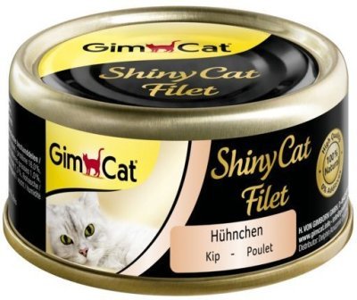 ShinyCat CHICKEN FILLET v kuřecím vývaru 70 g (konzerva)