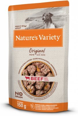 kapsička Nature´s variety original pro malé psy s hovězím 150g