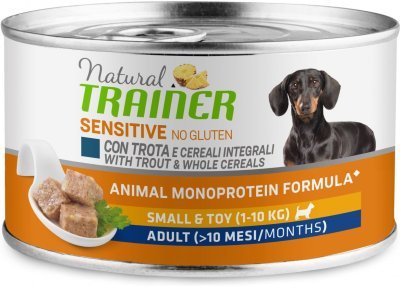Konzerva Trainer Natural SENS NGl AD S&T pstruh&obil. 150g LT