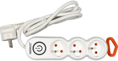 Kabel prodlužovací kancelářský 1,5m 3 zásuvky Sthor TO-72350