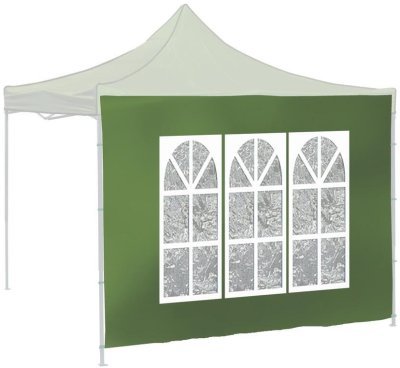 Bočnice pro párty stan WINDOW 2x3m 420D zelená WATERPROOF Cattara 13341