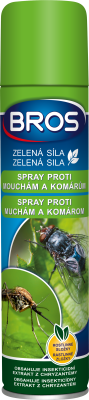 Bros Zelená síla sprej proti mouchám a komárům 300ml