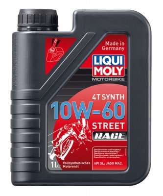 Motorový olej Liqui Moly Motorbike 4T Synth Street Race 10W-60, 1L