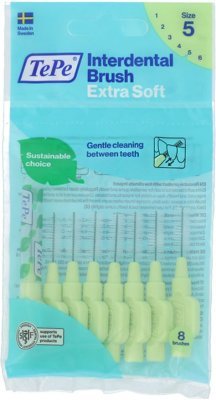 TePe Extra Soft mezizubní kartáčky 5 zelené (0,8 mm) 8 ks