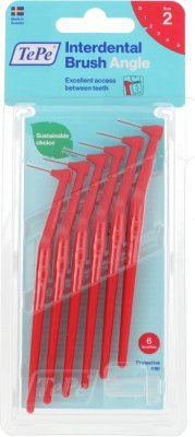 TePe Angle mezizubní kartáčky 2 červené (0,5 mm) 6 ks