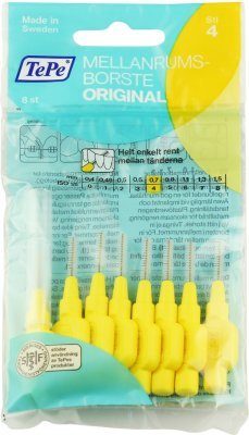 TePe Original mezizubní kartáčky 4 žluté (0,7 mm) 8 ks