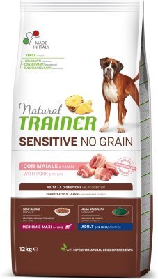 Trainer Natural Sensitive dog NO GRAIN M/M vepřové 12kg