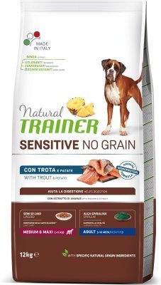 Trainer Natural Sensitive dog NO GRAIN M/M pstruh 12kg