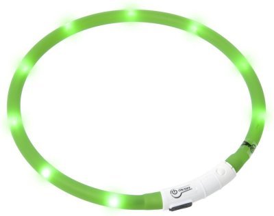 Karlie Visiolight svíticí LED obojek pro psy 70cm zelený