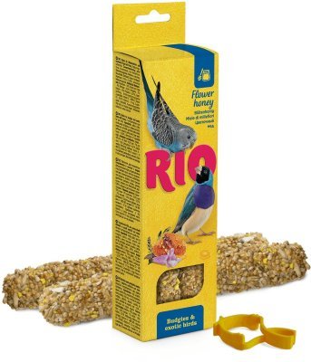 RIO tyčinky pro andulky a drobné exoty s medem 2x40g