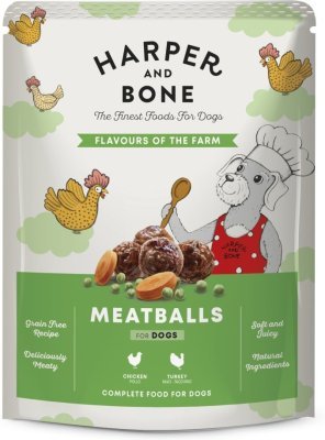 Harper and Bone Dog příchutě farmy, kapsa 300 g