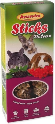 Tyčinka Avicentra Deluxe velký hlodavec, s lesním ovocem 2ks