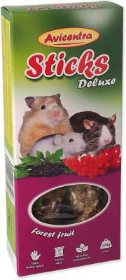 Tyčinka Avicentra Deluxe malý hlodavec, s lesním ovocem 2ks