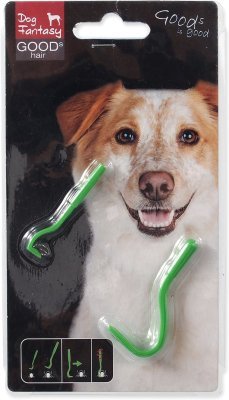 Háček Dog Fantasy na klíšťata plastový 2 velikosti