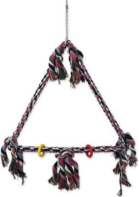 Hračka Bird Jewel houpačka s provazy barevná 70x46cm