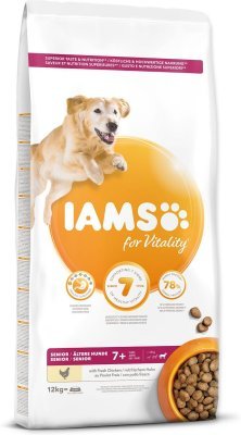 Krmivo IAMS Dog Senior Large Chicken 12kg