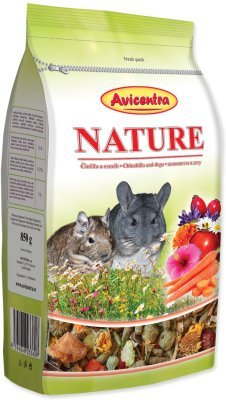 Krmivo Avicentra NATURE činčila a osmák 850g