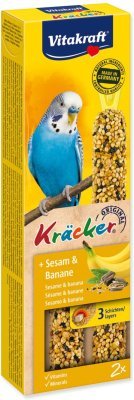 Tyčinky Vitakraft Kracker andulka, s banány 2ks
