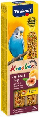 Tyčinky Vitakraft Kracker andulka, s meruňkami a fíky 2ks