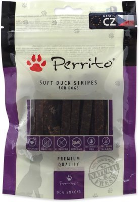 Pochoutka Perrito kachna, měkké proužky 100g