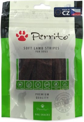 Pochoutka Perrito jehně, měkké proužky 100g