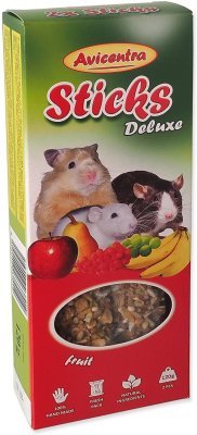Tyčinka Avicentra Deluxe malý hlodavec, s ovocem 2ks
