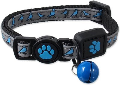 Obojek Active Cat Reflective XS modrý 1x19-31cm