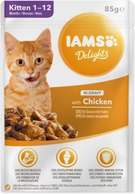 Kapsička IAMS Delights Kitten kuře v omáčce 85g