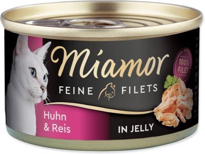Konzerva Miamor Feine Filets Adult kuře s rýží v želé 100g