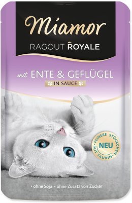 Kapsička Miamor Ragout Royale Adult kachna a drůbež ve šťávě 100g
